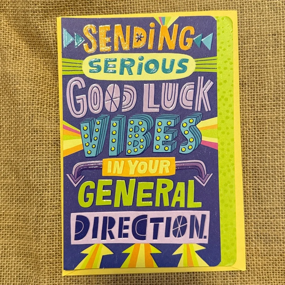 🌻 Bundle of 2 Hallmark Good Luck Cards